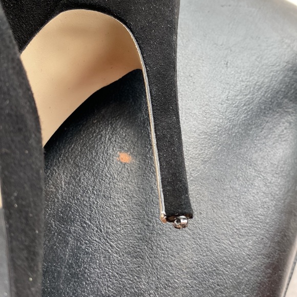 Karen Millen 100% all leather sky high stiletto pump heels - 40 - Picture 12 of 16